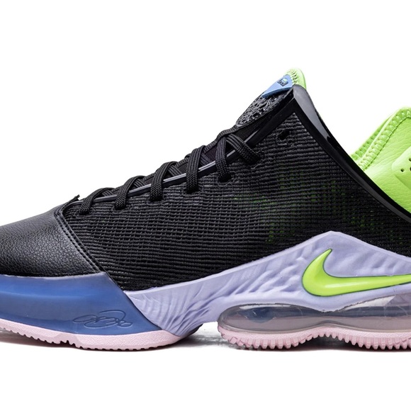 Nike LeBron XIX low, black with green, pink and purple. Size 12 NWB - Picture 4 of 8